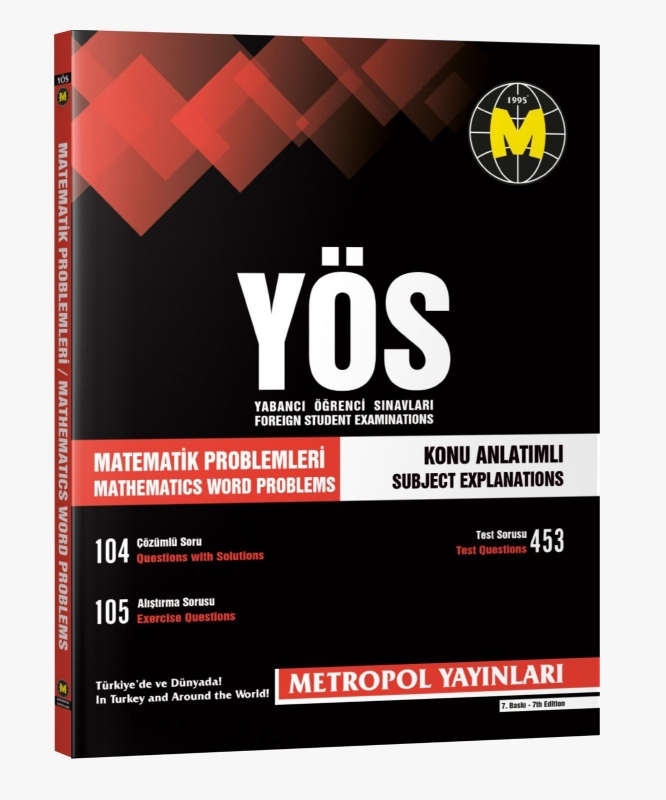 Resim METROPOL YAYINLARI TR-YÖS MATEMATİK PROBLEMLERİ (KONU ANLATIMLI-ÖRNEK ÇÖZÜMLÜ)